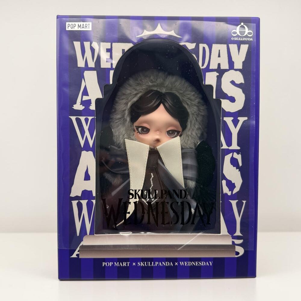 Pop Mart Skullpanda Wednesday Addams Figure Blind Box Collectible